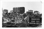 Warning Sign at Garbage Dump by Anonymous