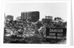 Warning Sign at Garbage Dump by Anonymous