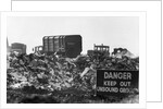 Warning Sign at Garbage Dump by Anonymous
