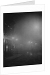Street Lights in Fog by Anonymous
