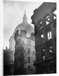 Saint Paul's Cathedral Admist Ruins by Anonymous