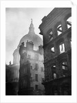 Saint Paul's Cathedral Admist Ruins by Anonymous
