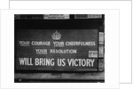 Wartime Propaganda Poster, 1939 by Anonymous