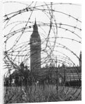 Big Ben Through Barbed Wire, ca. 1940 by Anonymous