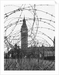 Big Ben Through Barbed Wire, ca. 1940 by Anonymous
