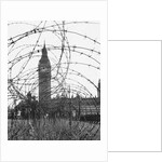 Big Ben Through Barbed Wire, ca. 1940 by Anonymous