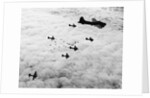 Flying Fortresses in Flight Over Germany by Anonymous