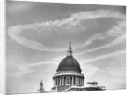 Contrails Over St. Paul's Dome by Anonymous