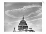 Contrails Over St. Paul's Dome by Anonymous