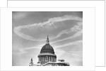 Contrails Over St. Paul's Dome by Anonymous