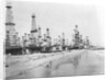 Oil Derricks on a Beach in California by Anonymous