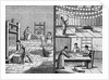 Engraving of the Process of Paper Making by Hand
