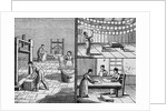 Engraving of the Process of Paper Making by Hand
