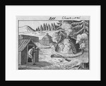 Engraving of a Charcoal Burner at Work by Anonymous