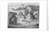 Engraving of a Charcoal Burner at Work by Anonymous