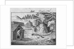 Engraving of a Charcoal Burner at Work by Anonymous