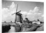 Canalside Windmills by Anonymous