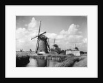 Canalside Windmills by Anonymous