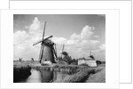 Canalside Windmills by Anonymous