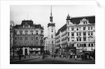 Clock Tower and City Buildings by Anonymous