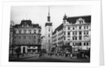 Clock Tower and City Buildings by Anonymous