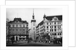 Clock Tower and City Buildings by Anonymous