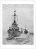 German Minesweepers in Swedish Waters, 1940 by Anonymous