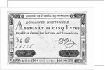 Currency of the French Revolution by Anonymous