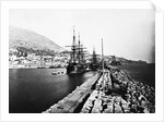 English Ironclad Warships at Gibraltar by Anonymous