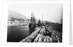 English Ironclad Warships at Gibraltar by Anonymous