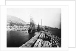 English Ironclad Warships at Gibraltar by Anonymous