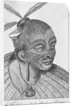 Engraving of a Maori Chieftain by Anonymous