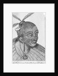 Engraving of a Maori Chieftain by Anonymous