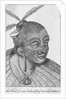 Engraving of a Maori Chieftain by Anonymous