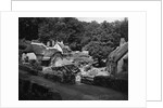 Thatched Cottages in Buckland-in-the Moor by Anonymous