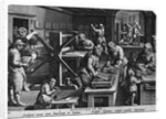 Illustration of a Printing Shop by Johannes Stradanus