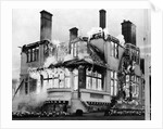 Fire at British Columbia's Government House by Anonymous
