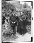 Elderly Couple Standing by Fence by Anonymous