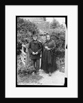 Elderly Couple Standing by Fence by Anonymous