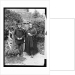 Elderly Couple Standing by Fence by Anonymous