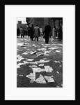 Pamphlet Litter on Saarbrucken Street, 1955 by Anonymous