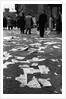 Pamphlet Litter on Saarbrucken Street, 1955 by Anonymous