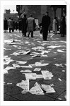 Pamphlet Litter on Saarbrucken Street, 1955 by Anonymous