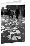 Pamphlet Litter on Saarbrucken Street, 1955 by Anonymous
