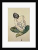 Seated Woman with Green Stockings by Egon Schiele