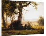Union Soldiers Fighting in the Field by Albert Bierstadt