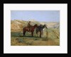 Detail of Cowboys in the Badlands by Thomas Eakins