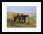 Detail of Cowboys in the Badlands by Thomas Eakins