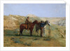 Detail of Cowboys in the Badlands by Thomas Eakins