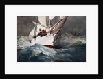 Reefing Sails Around Diamond Shoals, Cape Hatteras by Winslow Homer